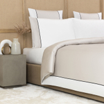 Постельное белье Frette Colour Block Stone/Milk (240 x 220 см)