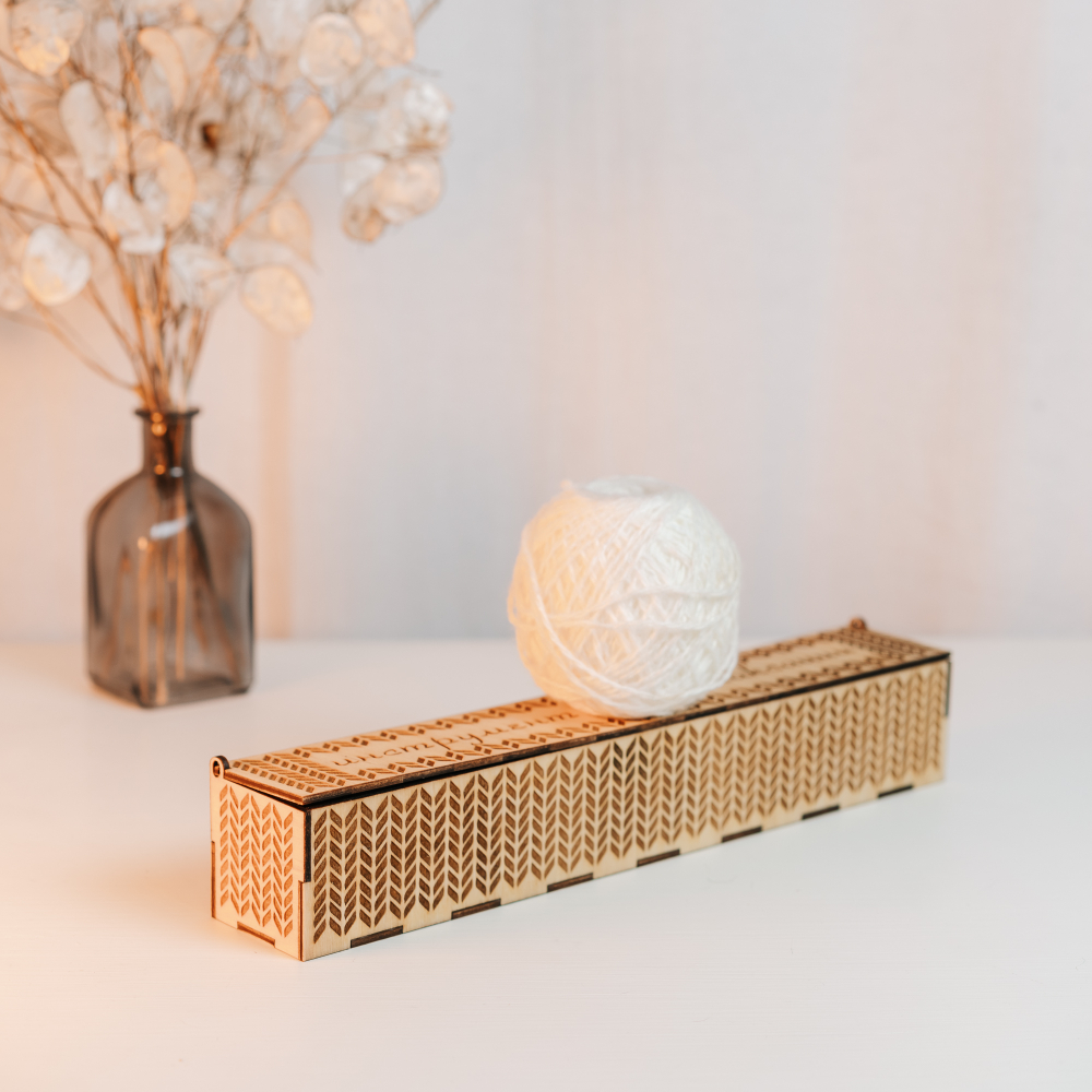 Деревянный Органайзер, короб, футляр для веретена 330 мм. OV5