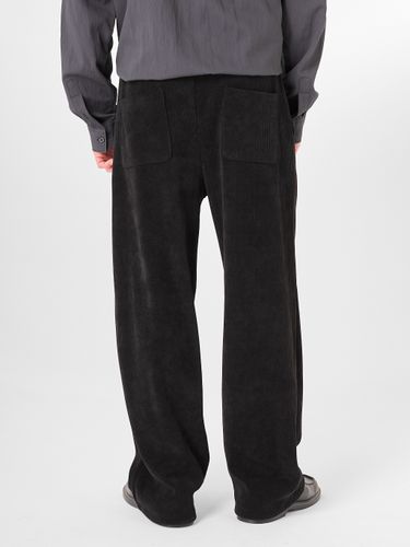 Черные велюровые брюки LEROY