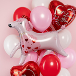 Фольгированный шар-фигура «Пудель» в розовом цвете, 84 см