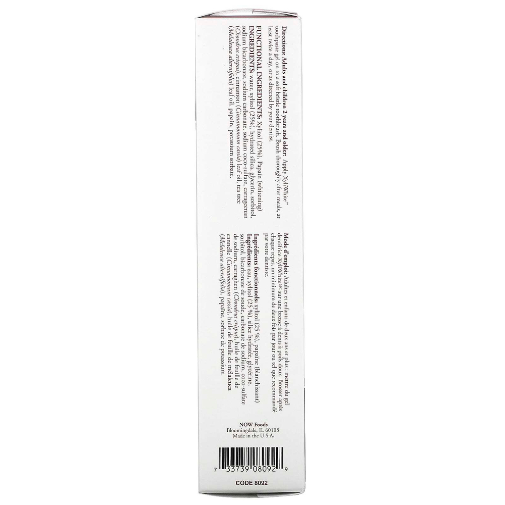 NOW Foods, Освежающая зубная гель-паста Xyliwhite,  6,4 унции (181 г)