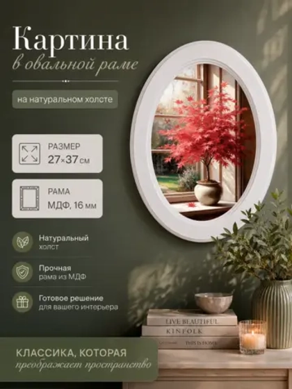 Картина на стену интерьерная на холсте 27*37 см