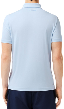 Теннисное поло Lacoste Tennis x Novak Djokovic Ultra-Dry Polo - light blue