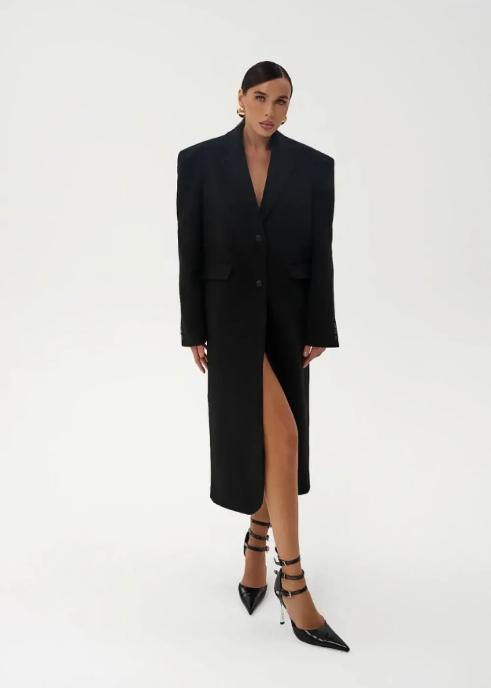 Пальто Топ, Черный