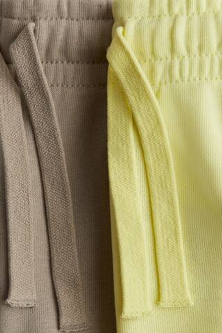 H&M Набор из 2 хлопковых шорт, желтый