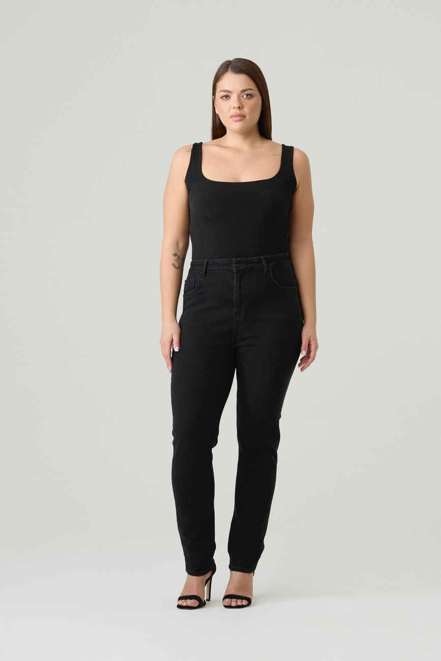 Джинсы skinny fit, черный