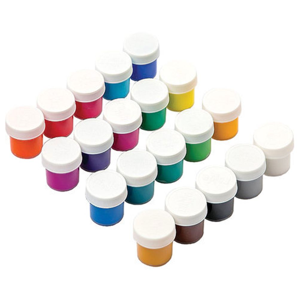 Гуашь ГАММА "Классическая", 20 цветов по 20 мл, картонная упаковка, 22103020