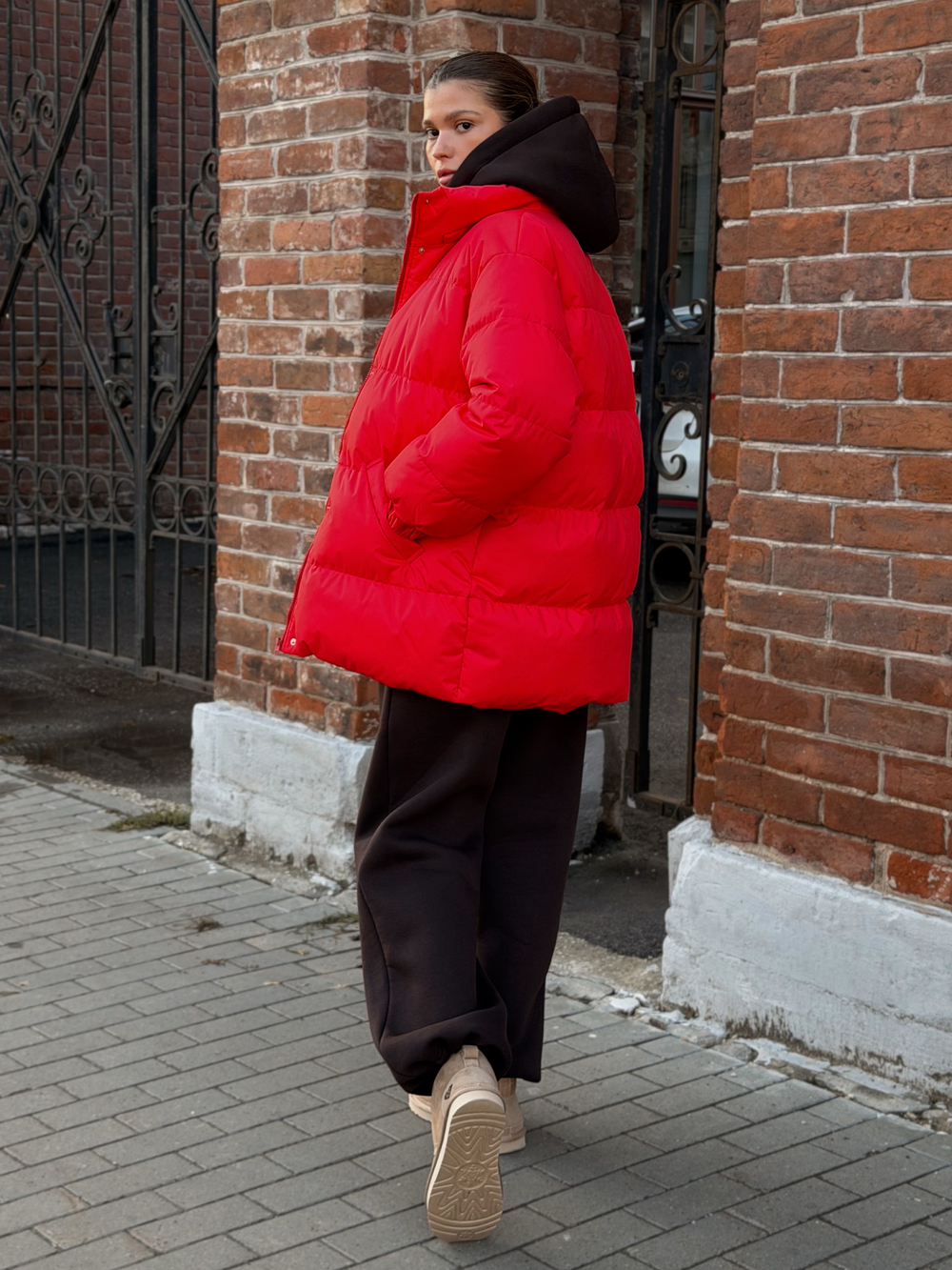 Пуховик COLD SEASON, красный