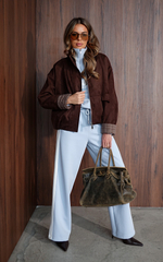 Куртка демисезонная из экозамши