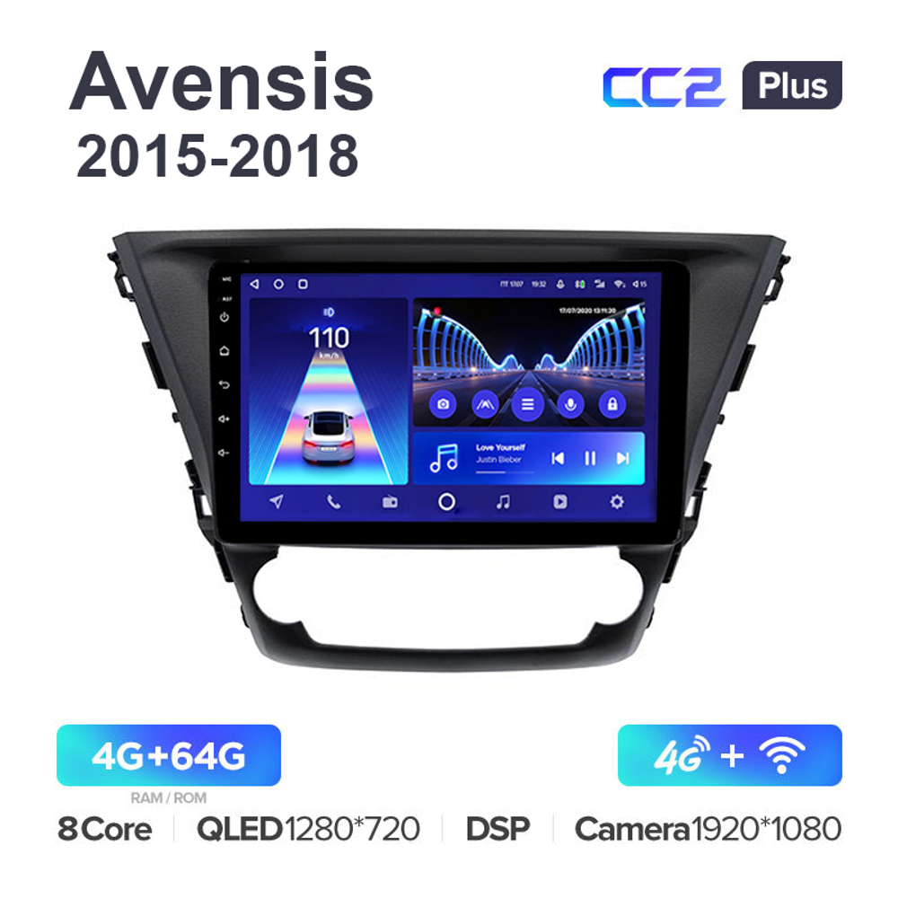 Teyes CC2 Plus 10,2"для Toyota Avensis 2015-2018