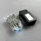 Светодиодная гирлянда 10 м., 3 батарейки типа D 4.5V, 100 LED ламп холодного белого цвета, таймер, прозрачный провод, LTC (EST100-4W10-8W)