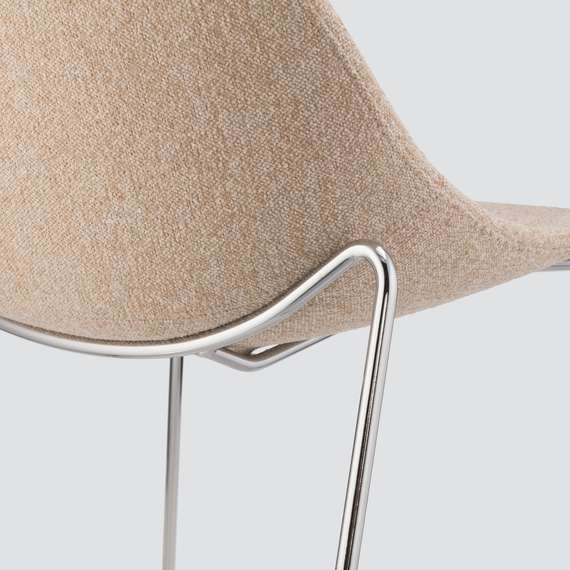 Стул Vid Soft бежевый, ножки хром