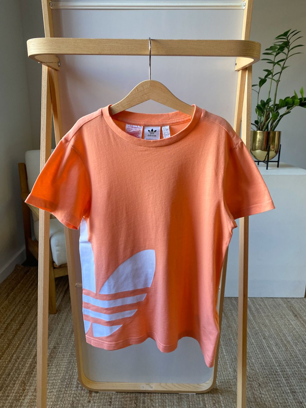 Хлопковая футболка Adidas, 146