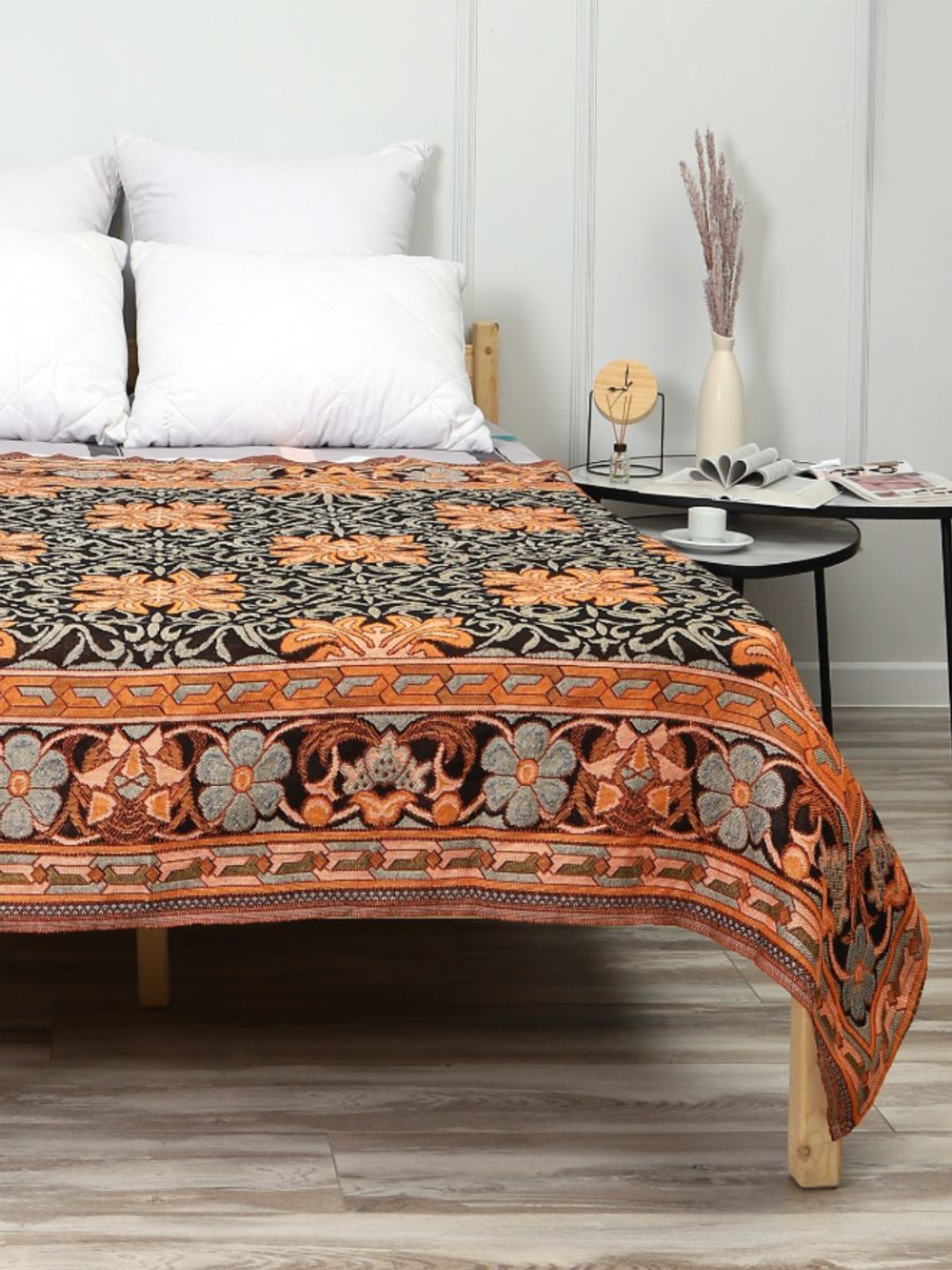 Покрывало на кровать, покрывало 2 спальное, гобелен с размерами: 200x210 см