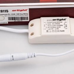 Светильник DL-192M-18W Day White (Arlight, IP40 Металл, 3 года) 020115