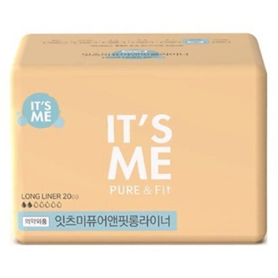 Прокладки гигиенические ежедневные It's Me Pure And Fit Long Pantyliner / Корейские прокладки