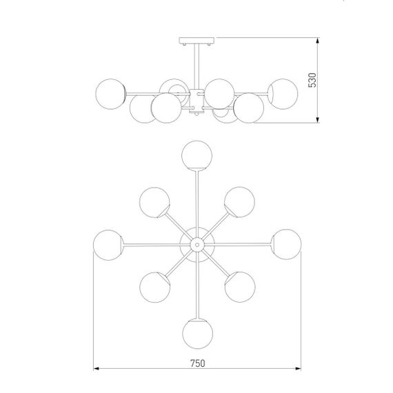 Потолочная люстра Eurosvet Ascot 30166/8 золото