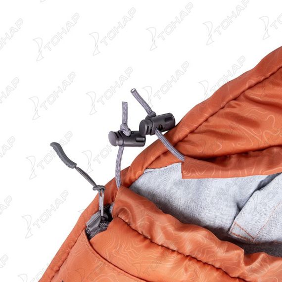 Спальный мешок TORO 200R (210х70, правый, стратекс, оранжевый) (T-HS-SB-T-200R) Helios