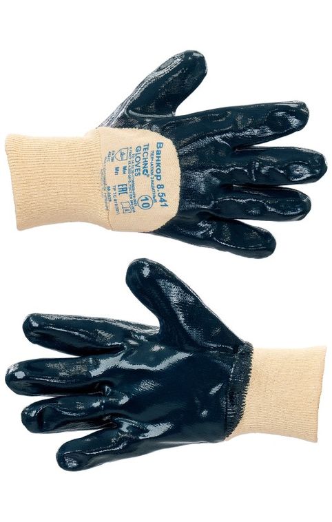 Перчатки защитные «Ванкор» с частичным нитрильным покрытием, арт. 8.541