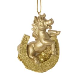 GAEM Фигурка декоративная подвесная"Лошадка", L5 W3 H7,5 см, 2в.