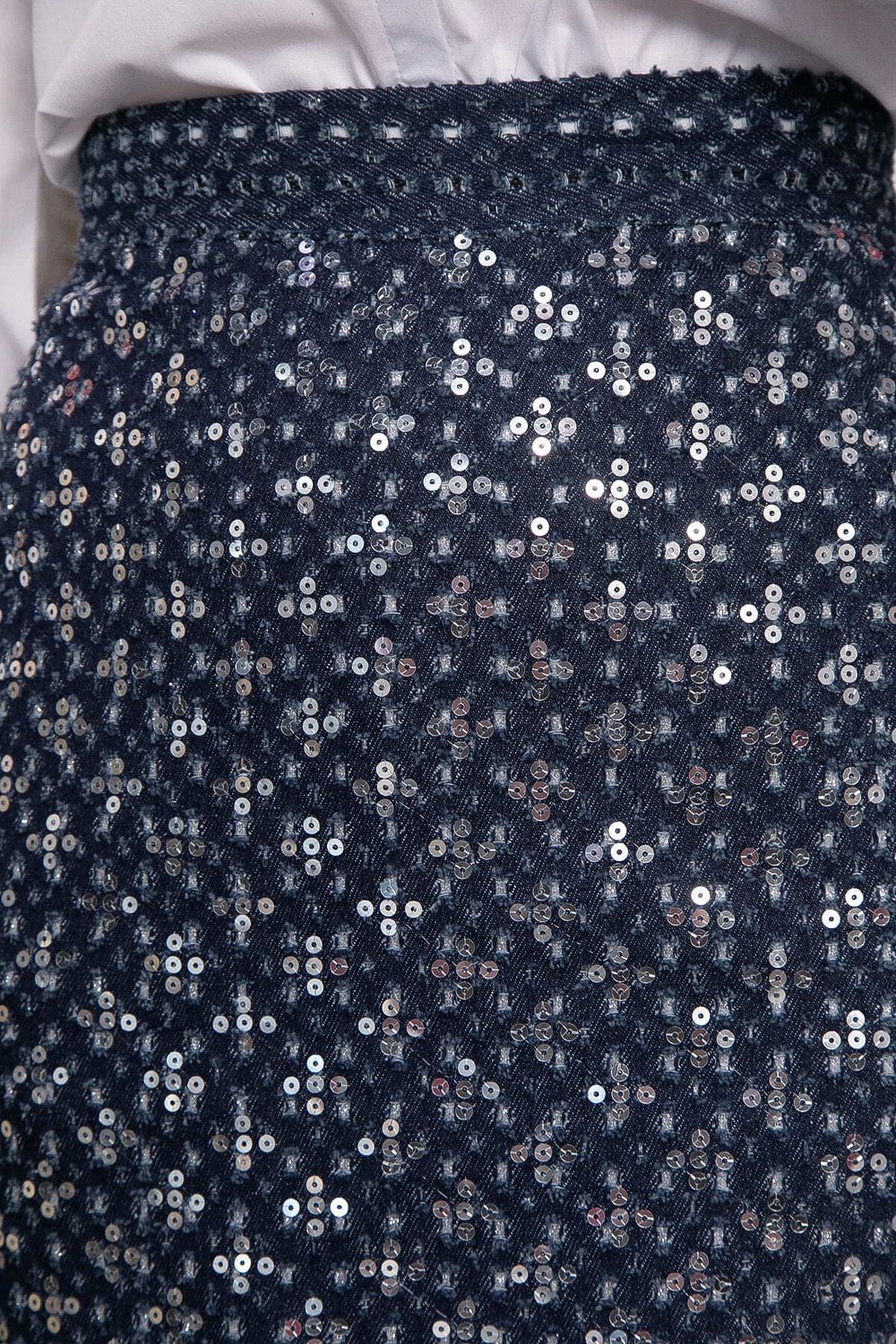 Юбка с пайетками Кетти (синяя) Ю14770-10М LT Collection