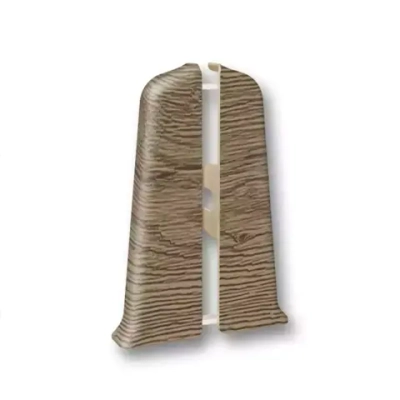 Заглушки плинтуса IDEAL Деконика 100 мм, Дуб рустик 211 (1 пара)