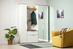 Вешалка настенная Октава 15.14.02, Белый шагрень