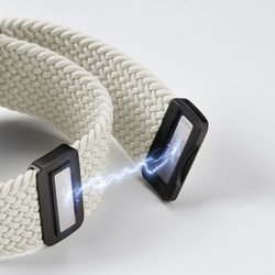 Эластичный ремешок серого цвета (Starlight) для смарт часов Apple Watch размером 42, 44, 45, 46, 49MM, серия Mixture Ultra Series от Dux Ducis