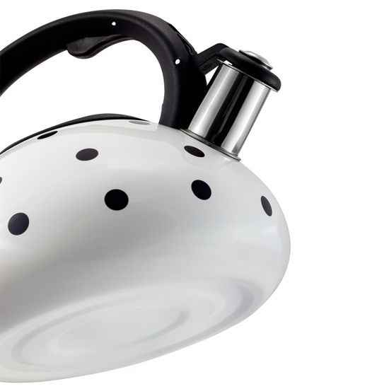 Чайник 2,5 л. из нержавеющей стали со свистком Ofenbach NB-100301 горошек