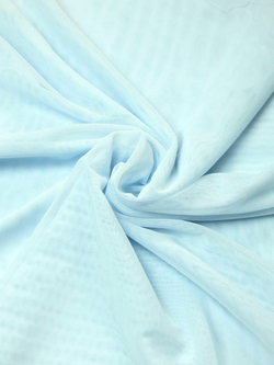 Сетка эластичная светло-голубая метражом мелкая ячейка (Турция)