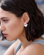 Серьги Double Square Jackets