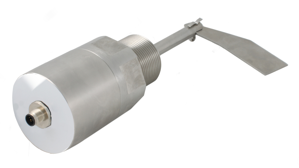 Механический ротационный датчик уровня сыпучих материалов INNOLEVEL в корпусе из нерж. стали, -50 +80 С, Рmax=10 bar, 24 VDC, IP67, виброст. до 29g, лопасть 40х98 мм, нерж. сталь