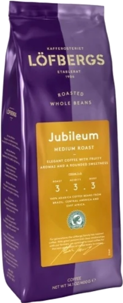 Кофе в зернах Lofbergs Jubileum 400 гр