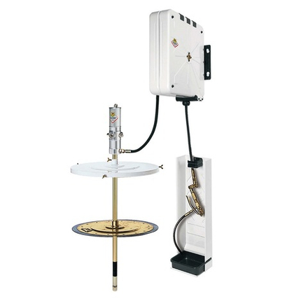 Настенный комплект для раздачи смазок из бочек 180-220 кг., с закр. катушкой 12 м., ECODORA (Италия)