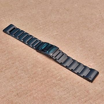 Браслет титановый QuickFit 22 мм для Garmin Fenix 7 6 5, Epix Gen 2 47mm, MARQ, Instinct, Forerunner (Черный)