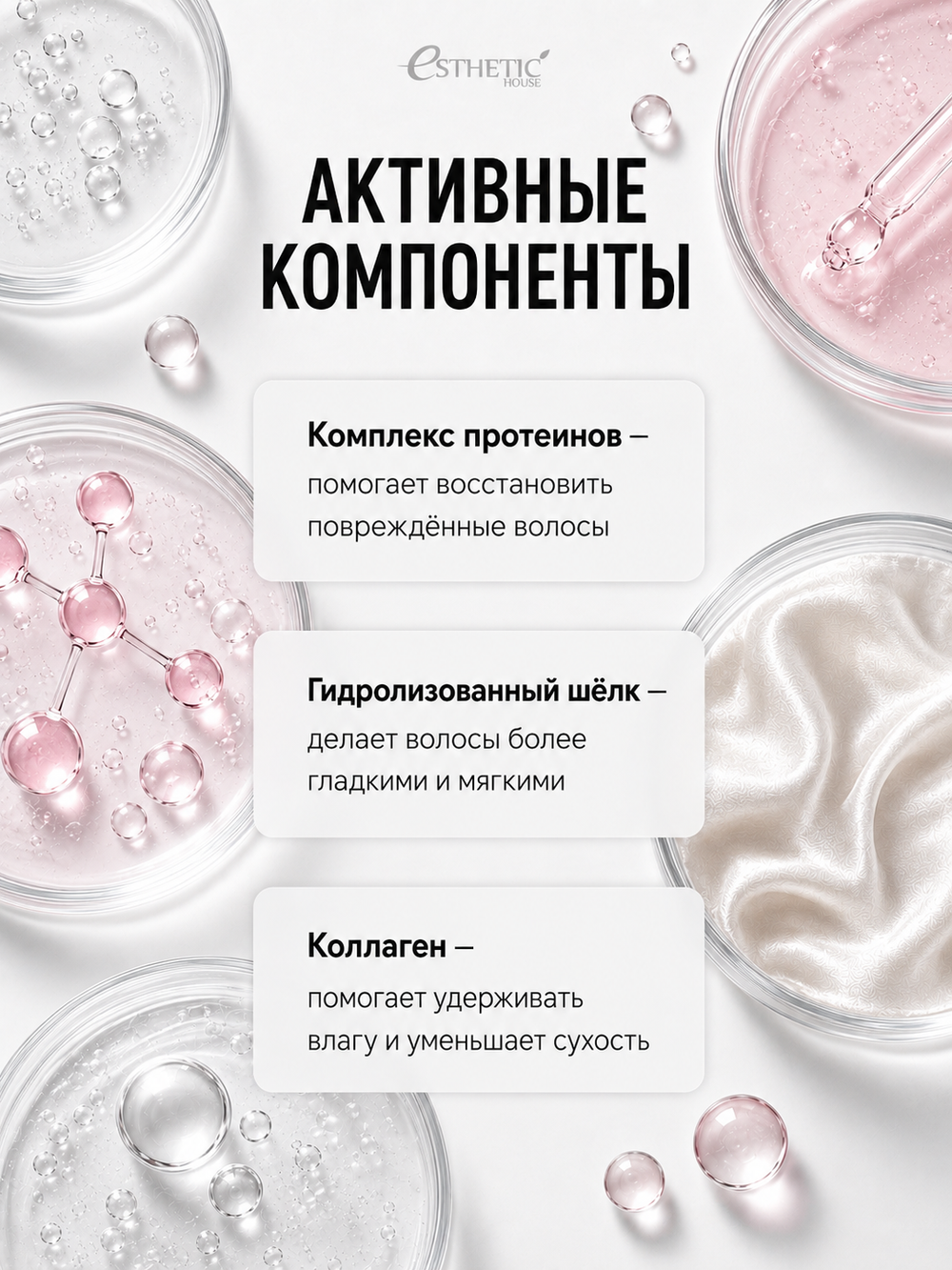 [ESTHETIC HOUSE] Кондиционер для волос ВОССТАНОВЛЕНИЕ CP-1 3Seconds Hair Fill-Up Conditioner, 100мл