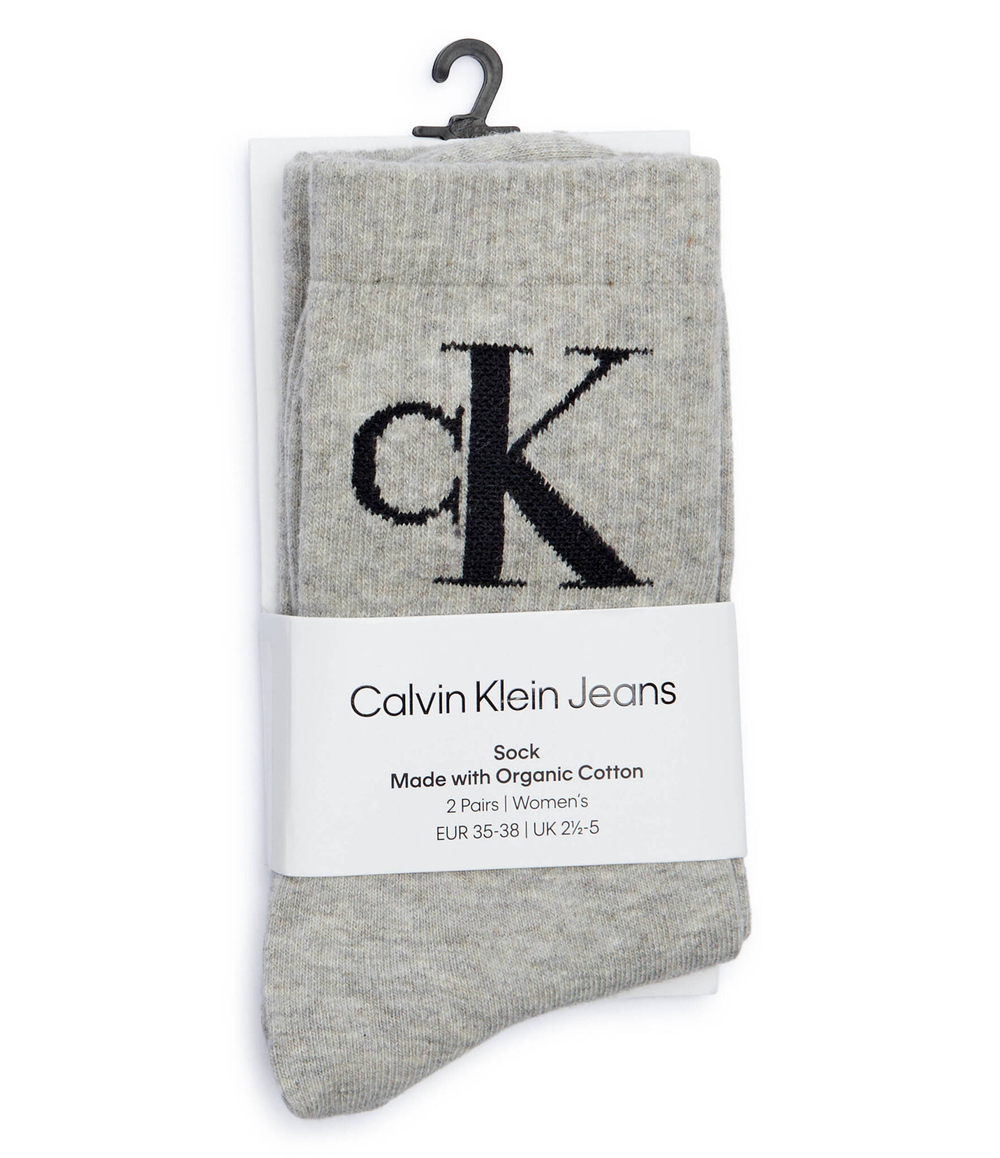 Носки 2 пары Calvin Klein Jeans - серый(701228811)