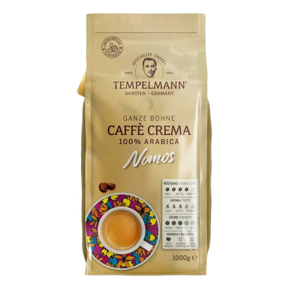 Кофе в зернах Tеmpelmann Caffe Crema Nomos 1 кг