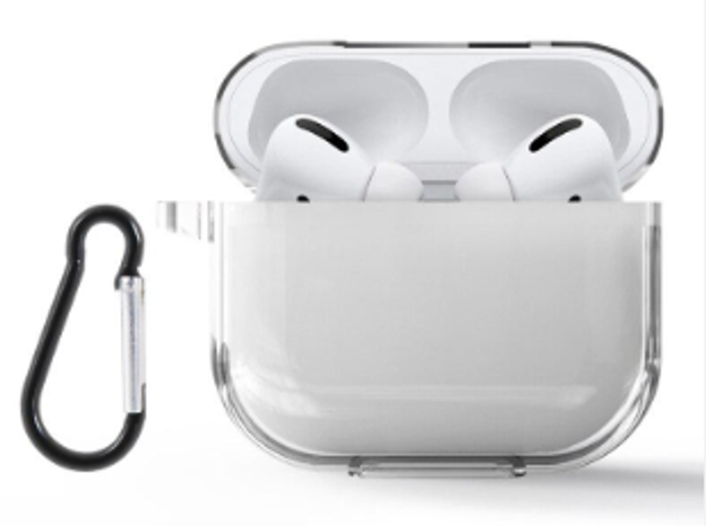 Чехол Silicone Case для AirPods Pro/Pro 2 силиконовый (прозрачный)