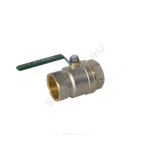 Кран шаровой латунь хром R250W Ду 15 Ру42 ВР рычаг зеленый Giacomini R250WX023