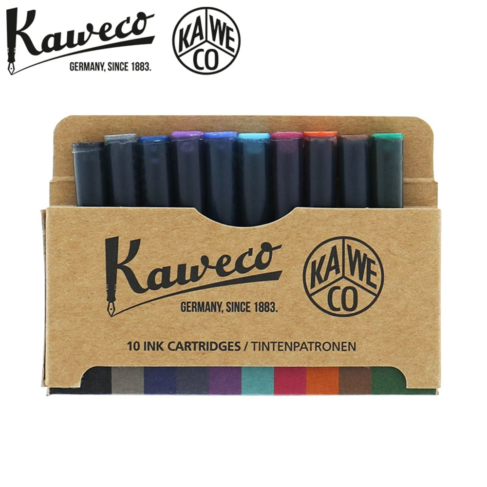 Набор картриджей для перьевой ручки Kaweco 10 цветов ассорти (11000344)
