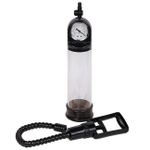 Помпа мужская REDLINE с манометром (Цвет: прозрачный с черным)