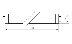 Лампа УФ люминесцентная 36W R26 G13