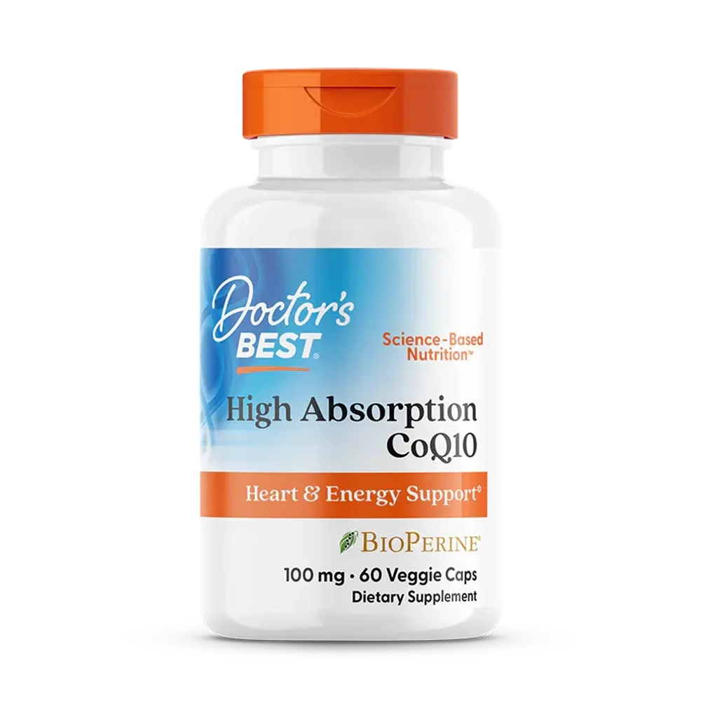 High Absorption CoQ10 with BioPerine 100 мг, 60 капсул Doctors Best