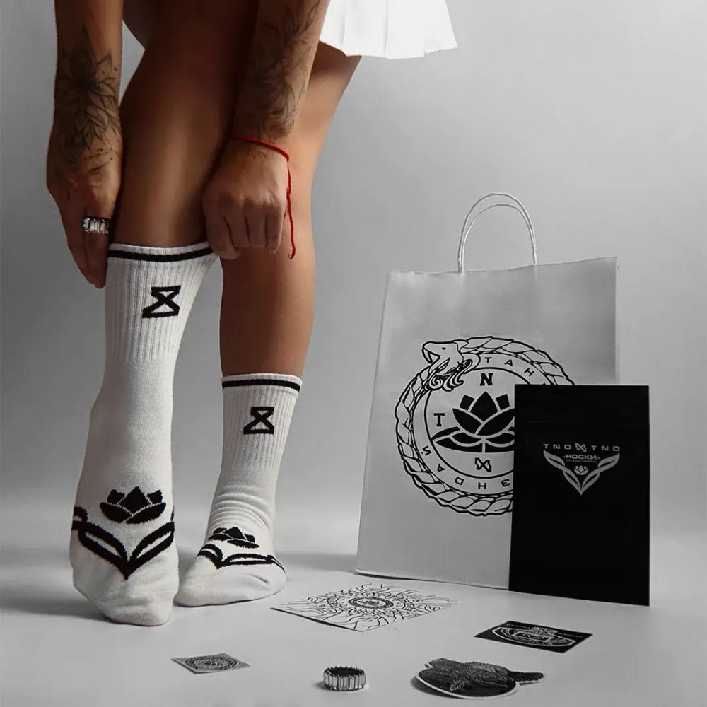 Носки Тандем Тэндай TNDMTND белые