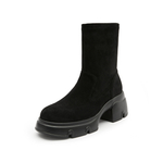Staccato Stretch & Sock Boots Women"s Truffle Black/Timber Brown