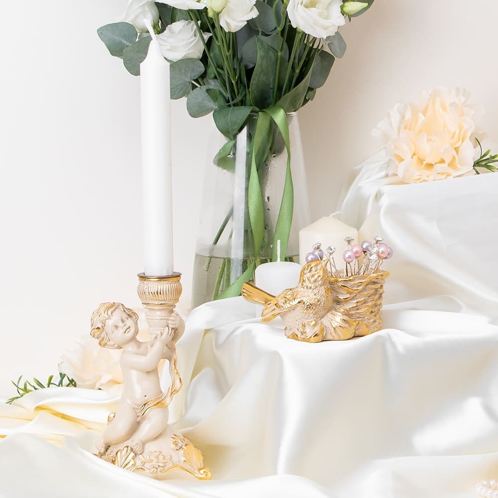 Держатель для зубочисток Птичка Терра Айвори