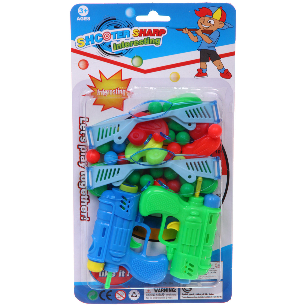 Набор пистолетов «Стрелковый Тир», 40 предметов, 32*17 см