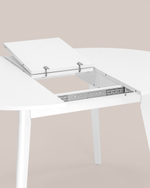 Стол Rondo 100-135*100 белый