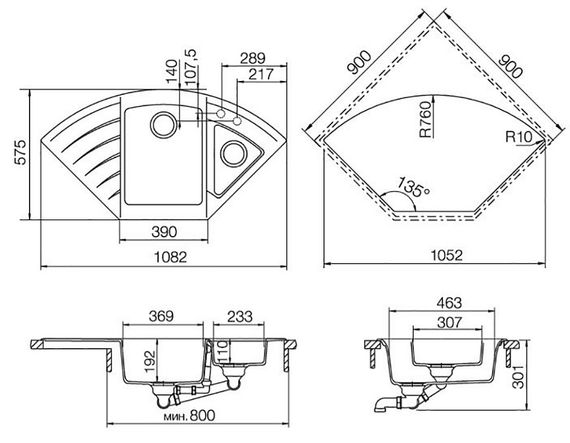 Мойка SCHOCK Lotus 90С Cristadur аворио